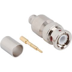 BNC Straight Crimp Plug Times LMR-300 Optimized 50 Ohm