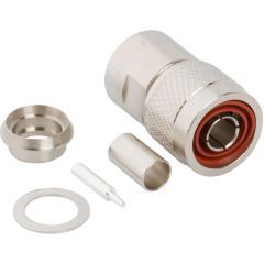 N-Type Straight Clamp Plug LMR400 Belden 9913 50 Ohm
