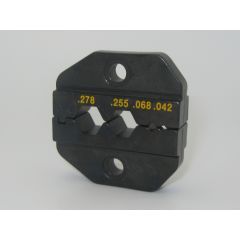 Die Set Hex Cavity Dimensions are 0.042 0.068 0.255 0.277