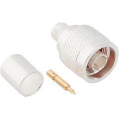 M39012/01B0007 N-Type Straight Crimp Plug RG-8 RG-213 RG-225 50 Ohm QPL Approved
