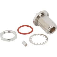 N-Type Straight Crimp Jack RG-178 RG-196 Bulkhead 50 Ohm IP67