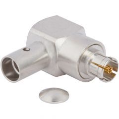 PSMP Right Angle Solder Plug 0.141-inch Conformable RG-402 Times Tflex 402 50 Ohm