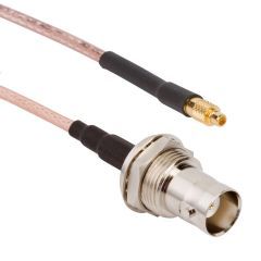 BNC Straight Bulkhead Jack IP67 to MMCX Straight Plug RG-316 50 Ohm 3 M