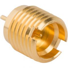 SMP Straight Limited Detent Receptacle Jack Round Post Thread-in 50 Ohm