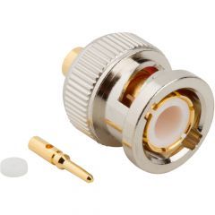 BNC Straight Solder Plug 0.141-inch Conformable RG-402 Times Tflex 402 50 Ohm