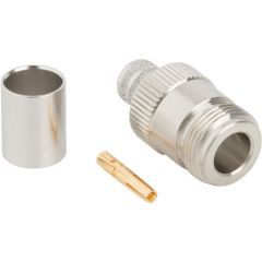N-Type Straight Crimp Jack RG-8 RG-213 RG-225 50 Ohm