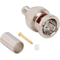 BNC Straight Crimp Plug Belden 4505P AT&T 734 75 Ohm 12G Optimized