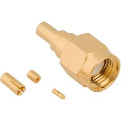 RP-SMA Straight Crimp Plug 1.13 mm Micro-cable 50 Ohm