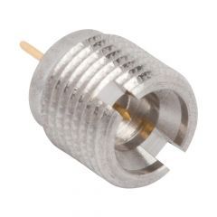 SMPM Straight Smooth Bore Receptacle Jack Round Post Thread-in 50 Ohm