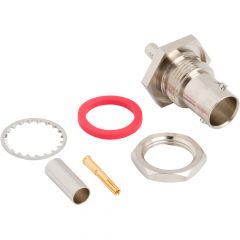 BNC Straight Crimp Jack AT&T 735 AT&T 735A Belden 735A1 Bulkhead Rear Mount 75 Ohm