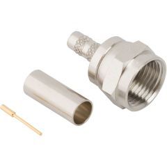 F-Type Straight Crimp Plug Belden 1855A 75 Ohm