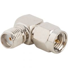 SMA Plug to SMA Jack Adapter 50 Ohm Right Angle