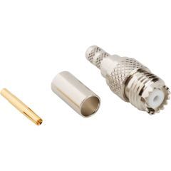 Mini-UHF Straight Crimp Jack RG-58 50 Ohm