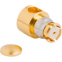 SMP Right Angle PCB Limited Detent Jack Through Hole 50 Ohm SMP Right Angle PCB Limited Detent Jack Through Hole 50 Ohm