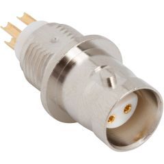 BNC Straight Receptacle Jack Solder Cup Bulkhead Front Mount 50 Ohm