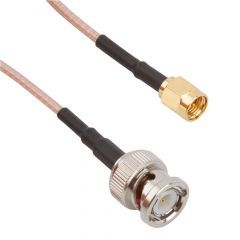 BNC Straight Plug to SMA Straight Plug RG-316 50 Ohm 1.5 M