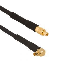 MMCX Right Angle Plug to MMCX Straight Plug RG-174 2 M