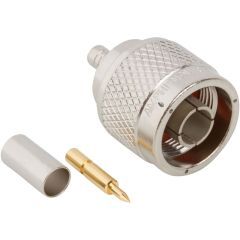 N-Type Straight Crimp Plug RG-55 RG-142 RG-223 RG-400 50 Ohm
