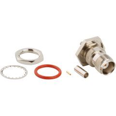TNC Straight Crimp Jack RG-174 RG-188 RG-316 Times LMR-100A Bulkhead Rear Mount 50 Ohm IP67