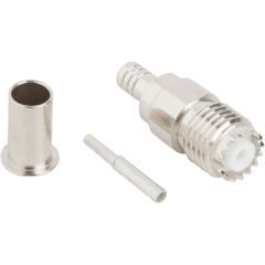 Mini-UHF Straight Crimp Jack RG-58 RG-141 Times LMR-195 50 Ohm