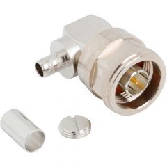 N-Type PCB Through Hole Right Angle Jack 50 Ohm Short Legs