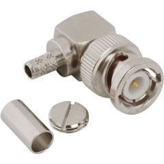 BNC Right Angle Crimp Plug RG-58 RG-141 Times LMR-195 50 Ohm