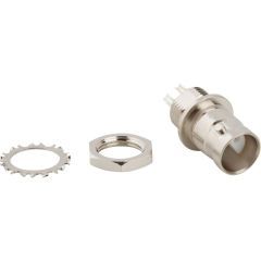 BNC Straight Receptacle Jack Solder Cup Bulkhead Front Mount 50 Ohm