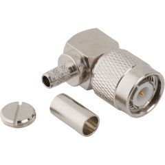 TNC Right Angle Crimp Plug RG-58 RG-141 Times LMR-195 50 Ohm