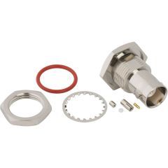 BNC Str Bhd Jack Front Mount FOR 1.37 mm Cable