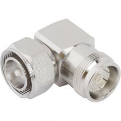 4.3-10 Plug to 4.3-10 Jack Adapter 50 Ohm Right Angle