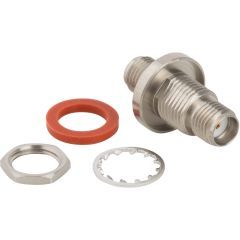 SMA Jack to SMA Jack Adapter 50 Ohm Straight Bulkhead IP68