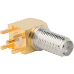 SMA PCB Through Hole Right Angle Jack Bulkhead 50 Ohm
