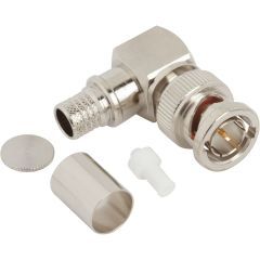 BNC Right Angle Crimp Plug Belden 1794A Belden 4794R 75 Ohm 12G Optimized