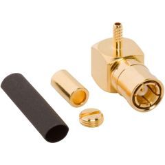 SMB Right Angle Crimp Plug RG-178 RG-196 50 Ohm