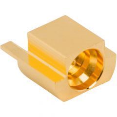 SMP Straight PCB Full Detent Jack End Launch 50 Ohm