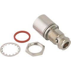 N-Type Jack to N-Type Push-On Plug Adapter 50 Ohm Straight Bulkhead