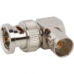 BNC Jack to BNC Plug Adapter 75 Ohm Right Angle