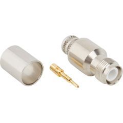RP-TNC Straight Crimp Jack Times LMR-400 Belden 9913 50 Ohm