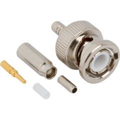 BNC Straight Crimp Plug RG-174 RG-188 RG-316 Times LMR-100A 50 Ohm