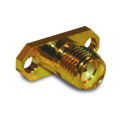 SMA Panel Mount Jack 2-Hole Flange Female Contact 50 Ohm