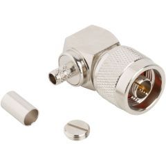 N-Type Right Angle Crimp Plug RG-8X Times LMR-240 Optimized 50 Ohm
