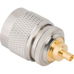 MMCX Jack to N-Type Plug Adapter 50 Ohm Straight