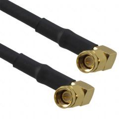 SMA Right Angle Plug to SMA Right Angle Plug LMR-240 50 Ohm 6 inches