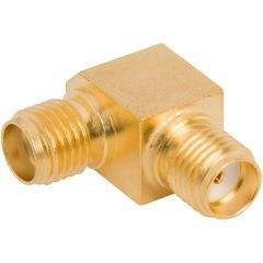 SMA Jack to SMA Jack Adapter 50 Ohm Right Angle High Performance