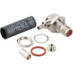 TNC Right Angle Crimp Jack Times LMR-200 Belden 7807A Bulkhead Rear Mount 50 Ohm IP67 ARC