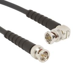 BNC Right Angle Plug to BNC Straight Plug RG-59 75 Ohm 24 inches