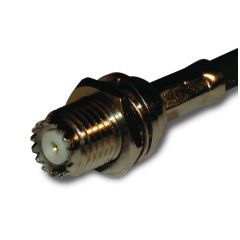 Mini-UHF Straight Crimp Jack RG-58 RG-141 Times LMR-195 Bulkhead 50 Ohm