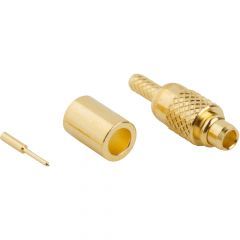 MMCX Straight Crimp Plug RG-178 RG-196 50 Ohm