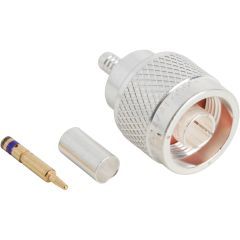 M39012/01-0503 N-Type Straight Crimp Plug RG-55 RG-142 RG-223 RG-400 50 Ohm QPL Approved