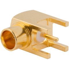 MCX Right Angle PCB Jack Through Hole 75 Ohm
